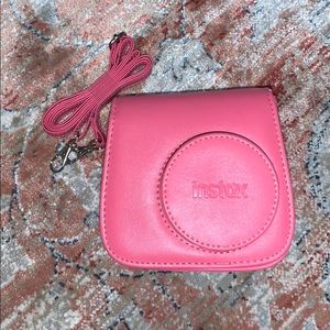 Pink instax Polaroid camera case